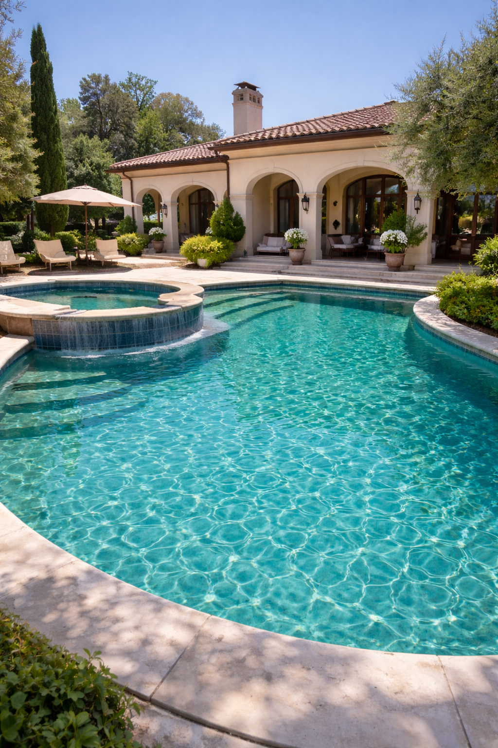 Crystal clear pool after cleaning by Lone Star Bravo